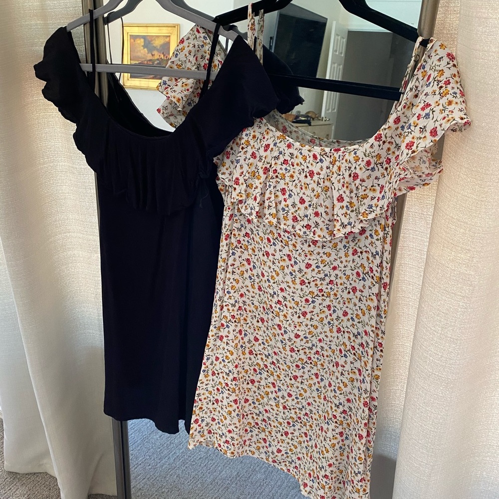 Forever21 summer off the shoulder mini dress set